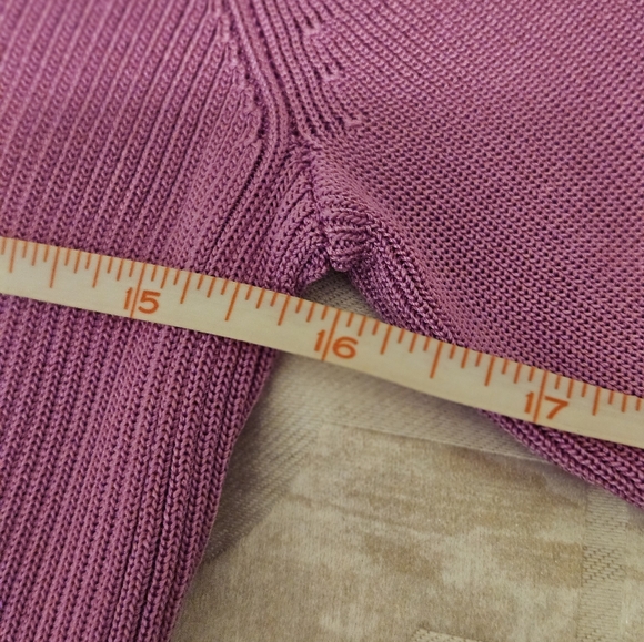 Vintage Dana Buchman Pink Silk Cardigan Sweater - Picture 11 of 11